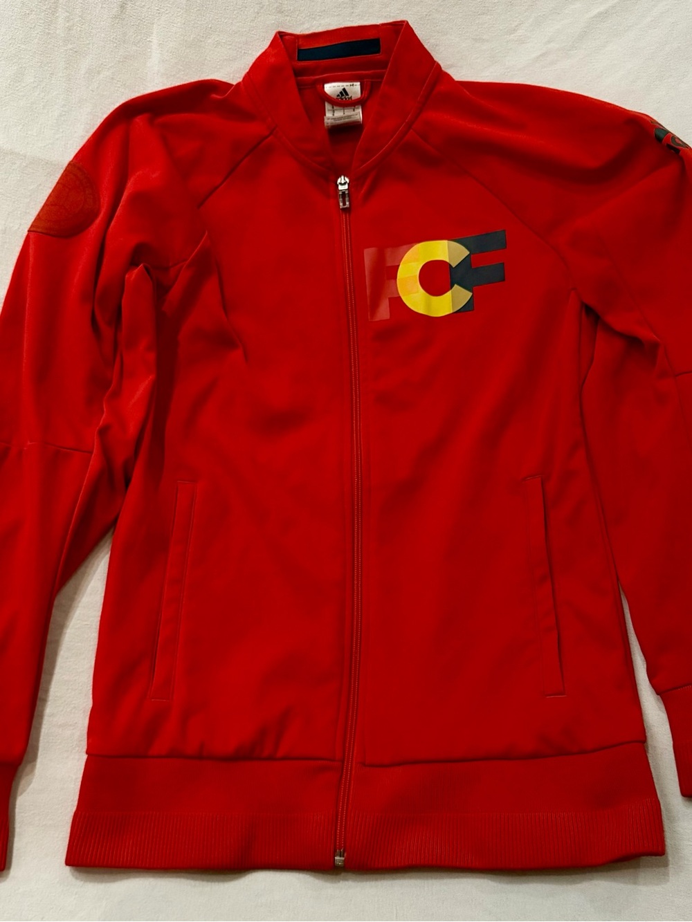 adidas Men's Colombia FCF National Soccer Team Anthem Track Jacket Red S